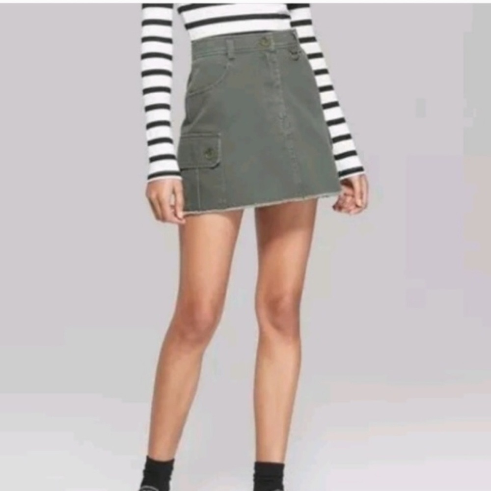 Wild Fable - Military Cargo XS Skirt